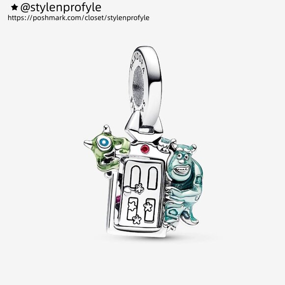Pandora Disney Pixar Monsters, Inc. Door Dangle Charm - Picture 1 of 5